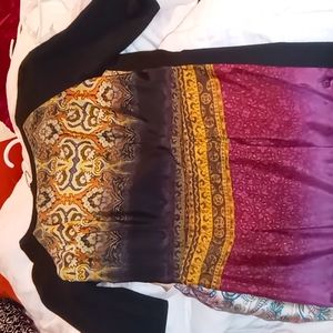 jessica simpson black back zip up dress with bohemian style Moroccan dress 6